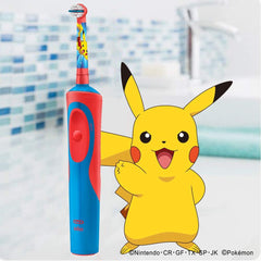 Brown Oral B Electric Toothbrush for Children EB10-2KGE Smudge Clean Kids Soft Replacement Brush, Red