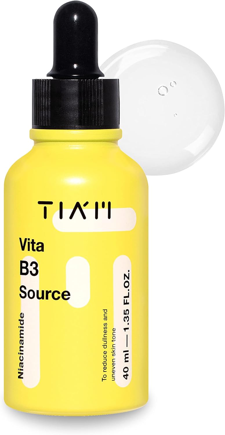 TIAM Vita B3 Source, Vitamin Serum Niacinamide   Alpha-Arbutin Blend, Whitening Serum, Moisturizing Face Serum Korea, Serum Moisturizer, Niacinamide Serum for Face (1.35 Fl. oz)