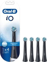 Brown Oral B iO Replacement Brush, Ultimate Clean, Black, 4 Pieces, For iORBCB-4EL iO Series