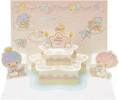 Sanrio BD43-0 L 343 428396 Little Twin Stars Birthday Cake