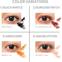 Licca Frosh (Official) RICAFROSH Produced by Yuka Furukawa Mascara, Color Mascara, Dropping with Hot Water, 0.2 oz (6 g) (Black Cape)