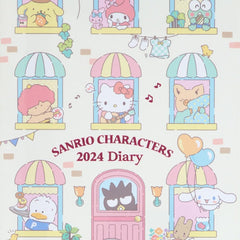 Sanrio 2024 704334 Sanrio Characters B6 Diary (Block Type)