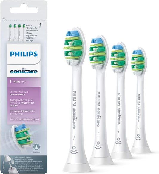 Philips Replacement Brush, Sonicare Intercare Brush Head, Genuine HX9004/10, Standard 4 Pieces