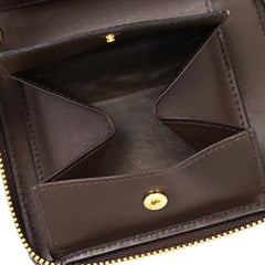 SA2100/Round zipper bi-fold wallet/BROWN/Chocolate brown/Comme des Garçons Parallel import goods