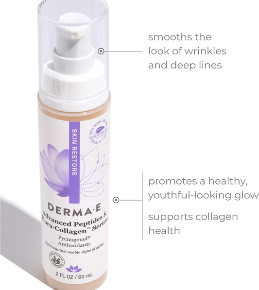 Overseas direct delivery goods Derma E Peptides Plus Serum, 2 oz