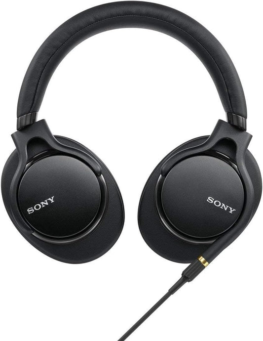 Sony MDR-1AM2 B Headphones, High Resolution, Sealed Type, Foldable, Detachable Cable/Balance Connection, Φ4.4 Cable Included, Remote Control/Microphone Included, 2018, Black