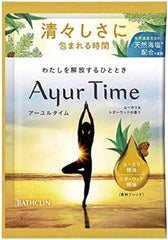 Ayuru Time Bath Salt, 6 Types of Scents, Bath Salt, Set of BathPowder, Includes Bonus BathPowder Before Sleeping (1 of 6 Scents)