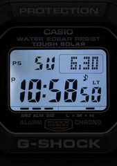 Casio G-5600UE-1JF Solar Wristwatch (Old and New), Black, Super Illuminator Type (High Brightness LED Light)