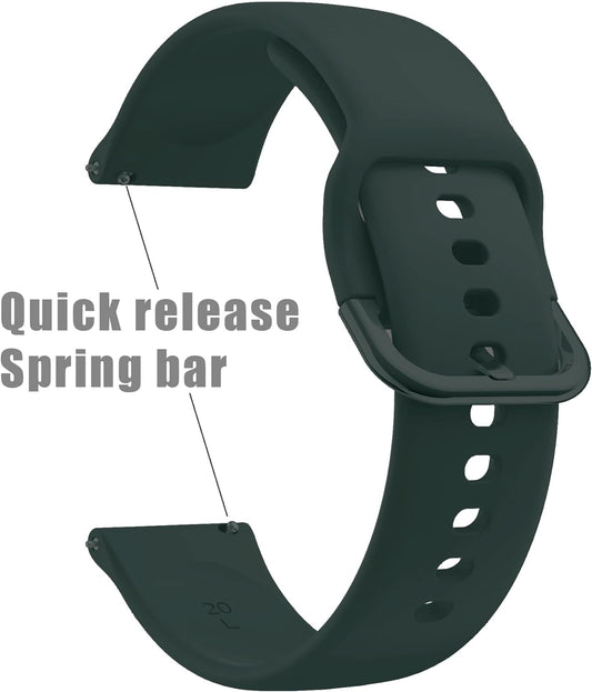 20mm Watch Band for Omega X Swatch Omega and Swatch Speedmaster Moonswatch, Easy to Change Silicone Strap for Men and Women Watch Strap