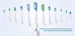 Philips Sonicare Professional Results Brush Head HX6018 Electric Toothbrush Replacement Brush (Standard Set of 8) Parallel Import