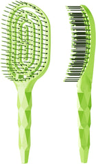 Lamid La3C Hair Brush, Dryer, Brush, Dry Brush, Quick Dry Brush, Skeleton Brushing, Hair Care, Speed Drying, Comb (Green)