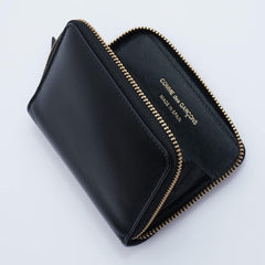 COMME des Garcons SA2110 CDG Wallet Classic Leather Wallet Card Case Business Card Holder Mini Wallet, black