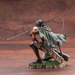 Attack on Titan Handmade Soldier Commander Mikasa Alan Levy Handmade Movable Doll Model Decoration (S)