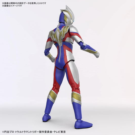 BANDAI SPIRITS Figure-rise Standard Ultraman Trigger, Multi Type, Color-coded Plastic Model