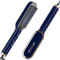 Hair Iron Brush, Heat Brush, 130C - 200C, 30 Seconds Preheating, Frizz Free, Burning Prevention, Constant Temperature Control, 5 Temperature Adjustment, For Salons, Home Use, Japanese Manual (English Language Not Guaranteed)