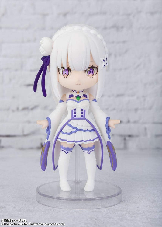 Figuarts Mini Re:Zero - Starting Life in Another World Emilia, Approx. 3.5 inches (90 mm), PVC   ABS, Pre-painted Action Figure BAS60992