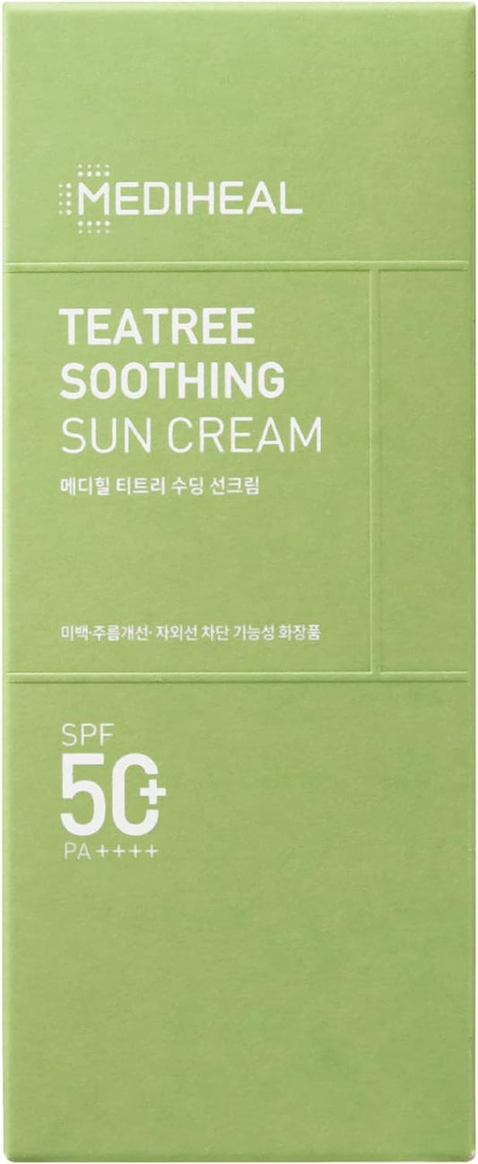 Mediheal SPF 50+PA++++ Tea Tree Soothing Sun Cream, 1.7 fl oz (50 ml)