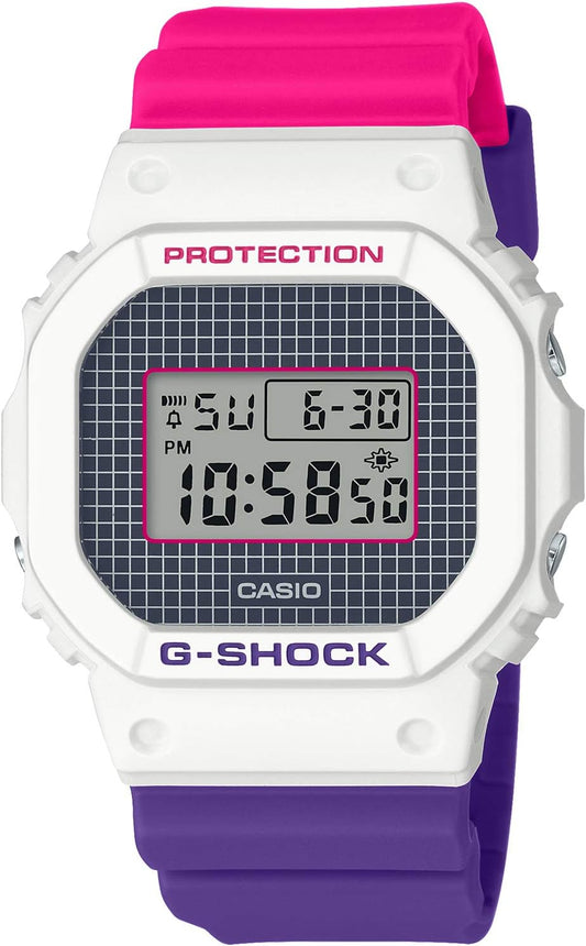 Casio DW-5600 Series Wristwatch, Limited Model / Throwback 1990s (Multicolor), G-SHOCK Single Item