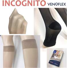 Promote blood flow in lower limb veins Medical elastic stockings INCOGNITO knee socks 15-20mmHg for women (natural beige, M)