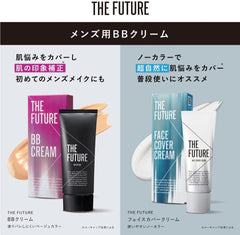 THE FUTURE Men's BB Cream (Natural, No Color), Face Cover Cream, Concealer, Foundation (Bear Acne Marks, Blue Beard, Pores), Bangs, Makeup Base, The Future, Set of 2