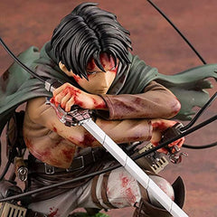 Attack on Titan Handmade Soldier Commander Mikasa Alan Levy Handmade Movable Doll Model Decoration (S)