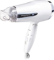 Monochrome KHD-1385/W Hair Dryer, Negative Ionic, White