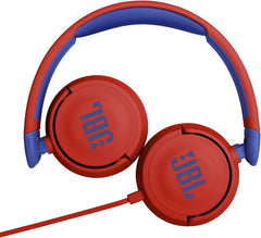 JBL JR310 Kids Headphones with Volume Control / Customized Stickers / Remote Control Microphone / Red / Blue 2021 Model JBLJR310RED