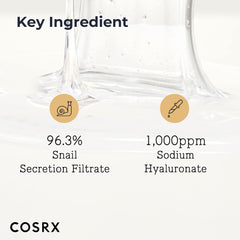 COSRX Snail Essence 96 Mucin Snail 96 Snail Hari Snail Serum Elastic Moisturizing Nutritional Essence Sensitive Dry Skin Snail Mucus Filter Advanced Snail 96 Mucin Power Essence