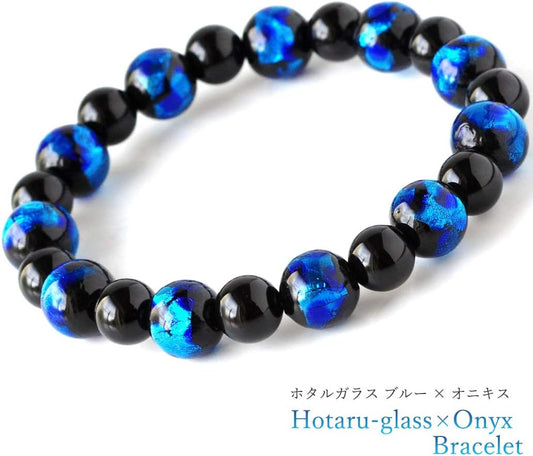 Natural Stone Power Stone Bracelet Firefly Glass Onyx Mens Womens Accessories