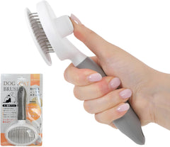 HareGo Trimmer Recommended, Cat Brush, Dog Brush, Pet Brush, One Push, Short Hair, Long Hair, Gray