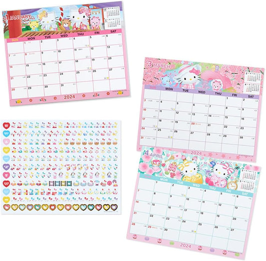 Sanrio 2024 701009 Hello Kitty Sheet Calendar