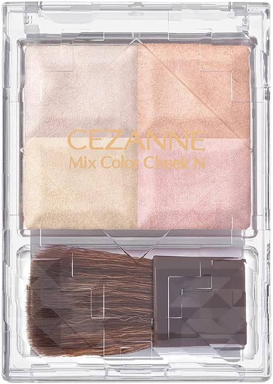 Cezanne Mixed Color Teak N10 Pale Highlights, 0.2 oz (7.1 g), Natural Gloss, Transparent, 4 Color Highlights