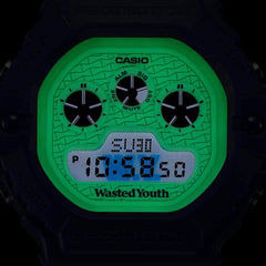 Casio DW-5900WY-2JR DW-5900WY-2JR Men's Wristwatch, Blue, Web Limited Model / Wasted Youth Collaboration Model