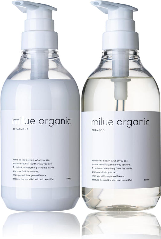 Myre Organic Shampoo, Beauty Salon Exclusive Amino Acid Shampoo (Shampoo Treatment Set, 16.9 fl oz (500 ml) Each