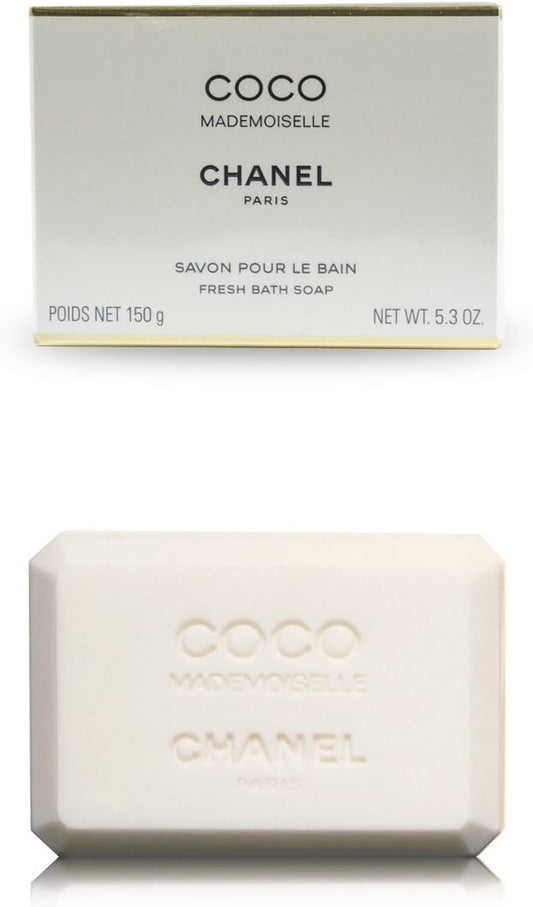 Set Item Gift Wrapped, CHANEL Chanel, Genuine Domestic Product, COCO MADEMOISELLE SAVON POUR LE BAIN FRESH BATH SOAP Coco, Mademoiselle Savon, Fresh Bath Soap, Includes Chanel Shop Bag, Soap, Body Soap