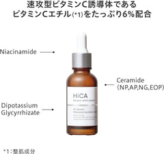 Hika HiCA C Serum, Vitamin C Derivatives, 6%, 0.9 fl oz (28 ml), No Additives, Made in Japan, Fast Type VC Derivative, Sensitive Skin Patch Test