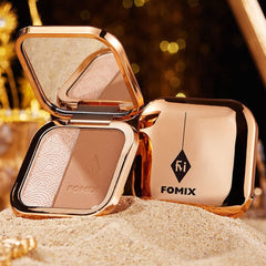 FOMIX Two-Color High Gloss and Contouring All-in-One Disc Brightening 3D Shadow Contouring Powder