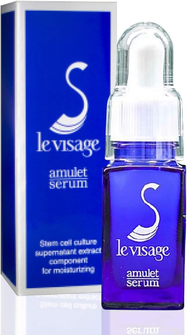 Le Visage S Human Stem Cell Serum, 0.7 fl oz (20 ml) (2 Peptides, Highly Moisturizing, Fermented Rice Extract, Made in Japan)