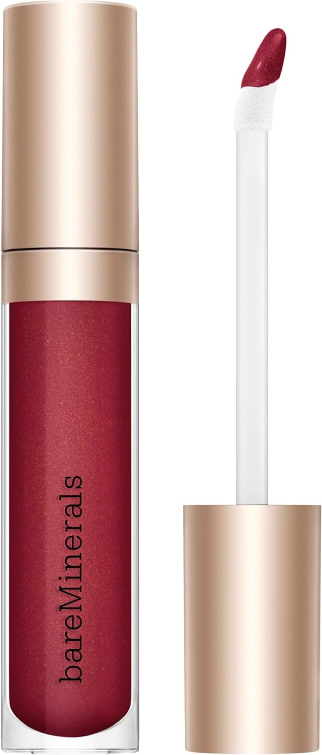 bareMinerals Mineralist Lip Gloss Balm Wonder Burgundy that creates a juicy and mature look 4mL