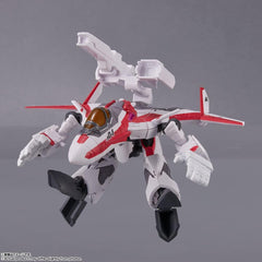 TINY SESSION Macross Δ VF-31C Siegfried (Mirage Farina Genus Machine) with Makina Nakajima, Approx. 3.9 inches (100 mm), PVC   ABS Pre-painted Action Figure