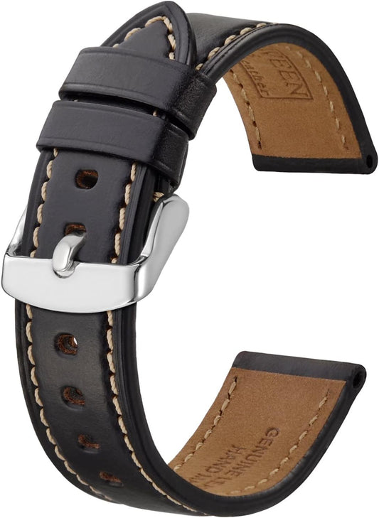 Horween Genuine Leather Watch Strap, 0.7 inches (18 mm), 0.7 inches (19 mm), 0.8 inches (20 mm), 0.8 inches (21 mm), 0.9 inches (22 mm), 0.9 inches (23 mm), 0.9