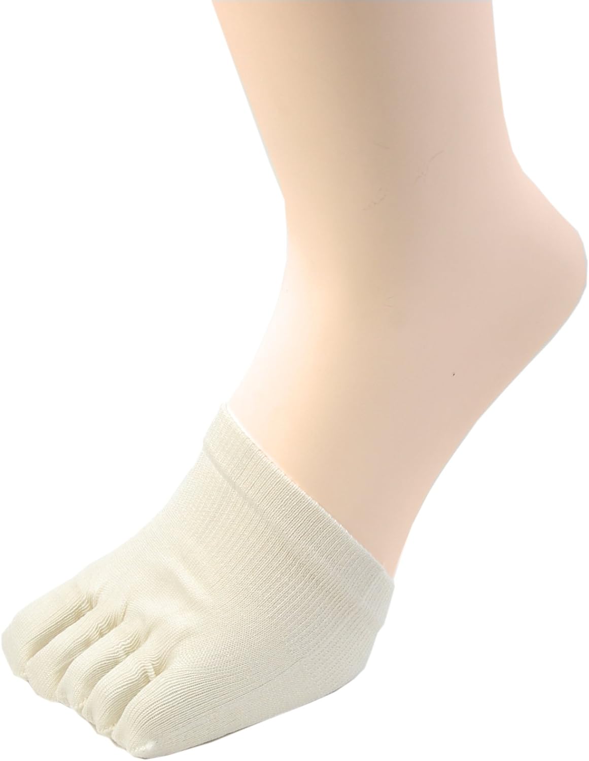 Cold Silk 100% Half Finger Shoes (Shipped-In) Socks, Essential for Compression Health Socks, Set of 2, #685, Quinari