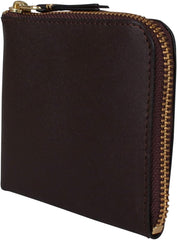 SA3100 Mini Wallet, L-Shaped Zipper, Classic, Brown, Braun