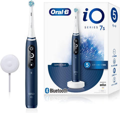 Brown Oral B iO7S Sapphire Blue Electric Toothbrush iOM71A10SB Amazon.co.jp Exclusive