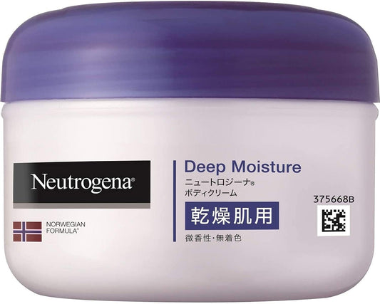 Neutrogena Norwegian Formula Deep Moisture Body Cream for Dry Skin, Lightly Fragrant, 6.8 fl oz (200 ml)