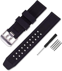 Luminox Genuine Band Compatible 23mm Mounting Width Watch Strap Rubber Strap for Navy Seals ES 3050 3950 8800 Series