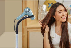 uyoyous Hair Dryer Stand, Hair Dryer Holder, Dryer Clip, Storage Rack, Fixed, Washroom, Convenient, Hair Dryer, Rotatable 360C