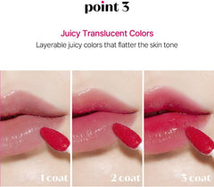 ETUDE Glow Fixing Tint Moment/Lip Tint/Lipstick/Glossy Finish/Highly Moisturizing/3.8g/Clione Lip