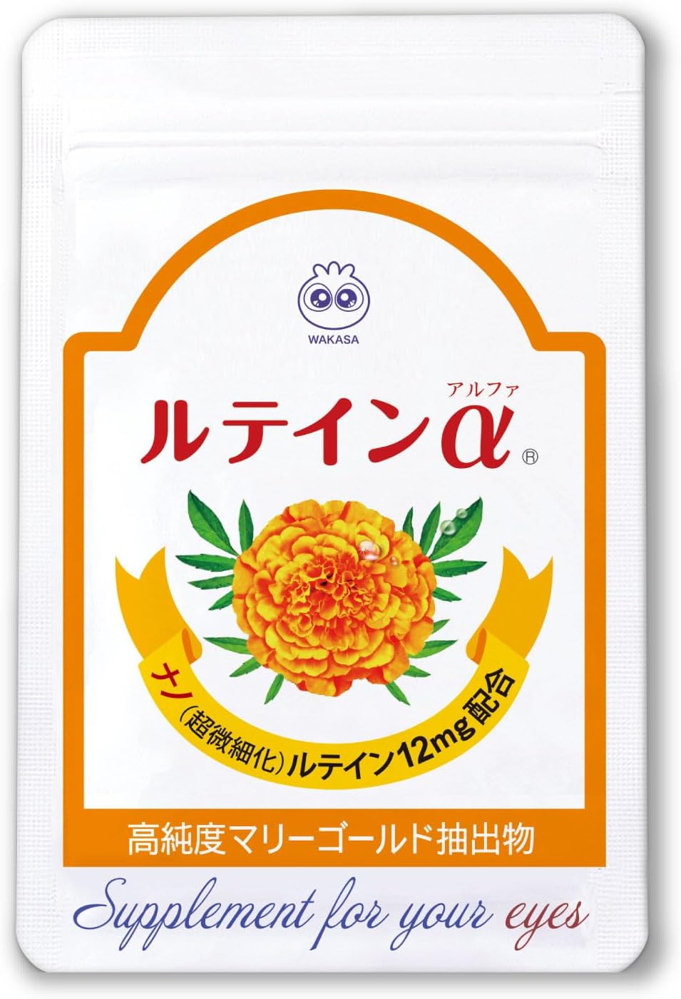 Official Wakasa Seikatsu Lutein α 31 tablets (1 month supply) 1 tablet per day Nano Lutein Absorption capacity approximately 1.5 times Contains zeaxanthin, zinc, tocotrienol, and olive oil