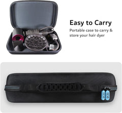 TUDIA EVA Compatible Hard Travel Case Dyson Supersonic Hair Dryer and Accessories Case Only